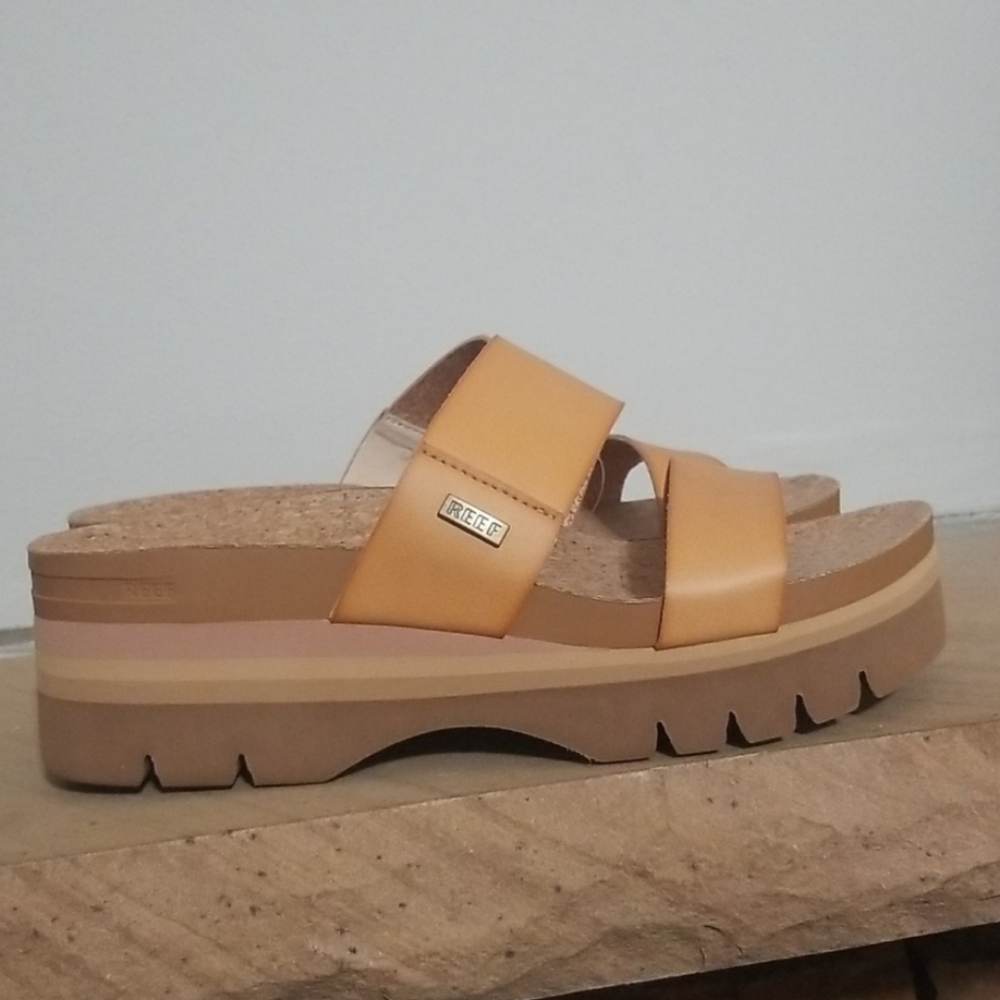 🔥NEW! Reef Women's Cushion Vista Higher Slides sz 9 NWT Price Firm - Picture 11 of 13